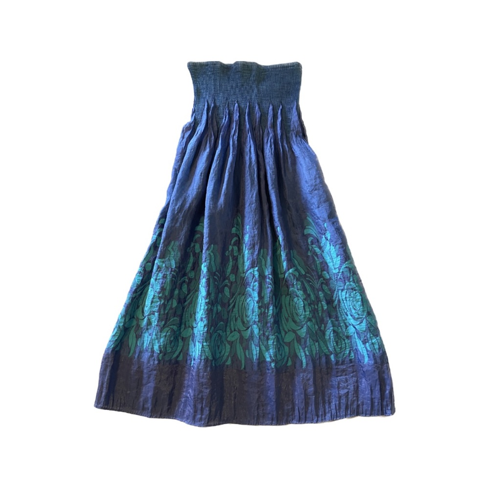 Strapless Dress in Iridescent Fabric